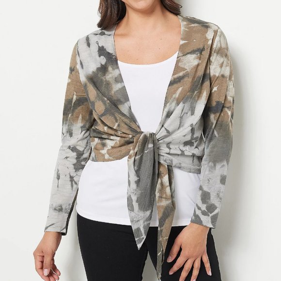 Belle by Kim Gravel Tops - Belle by Kim Gravel Slub Knit Shrug 14268